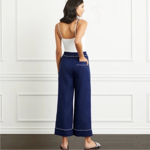 Hill House Home Skylar Pant Navy Linen NWT - Picture 2 of 6